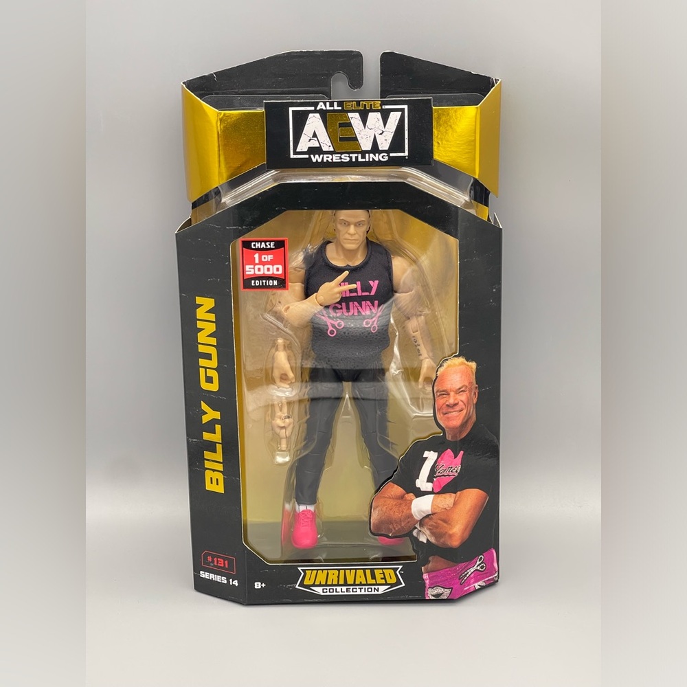 AEW Unrivaled Billy Gunn Chase 1/5000 Series 14 #131 Wrestling Figure NEW